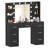 Raafay Vanity Table with Lights, Makeup Table with 7 Drawers and Side Shelf-48366902