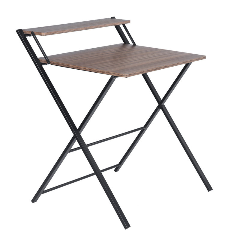 Alasdair Foldable Steel Writing Desk Computer Desk