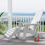 Repose-pieds extérieur en plastique Kacy-Leigh Adirondack-668051374
