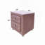Table de chevet Montreux en tissu rose