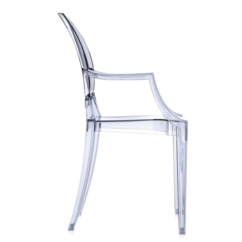 Louis Ghost Outdoor Dining Armchair, Light Blue