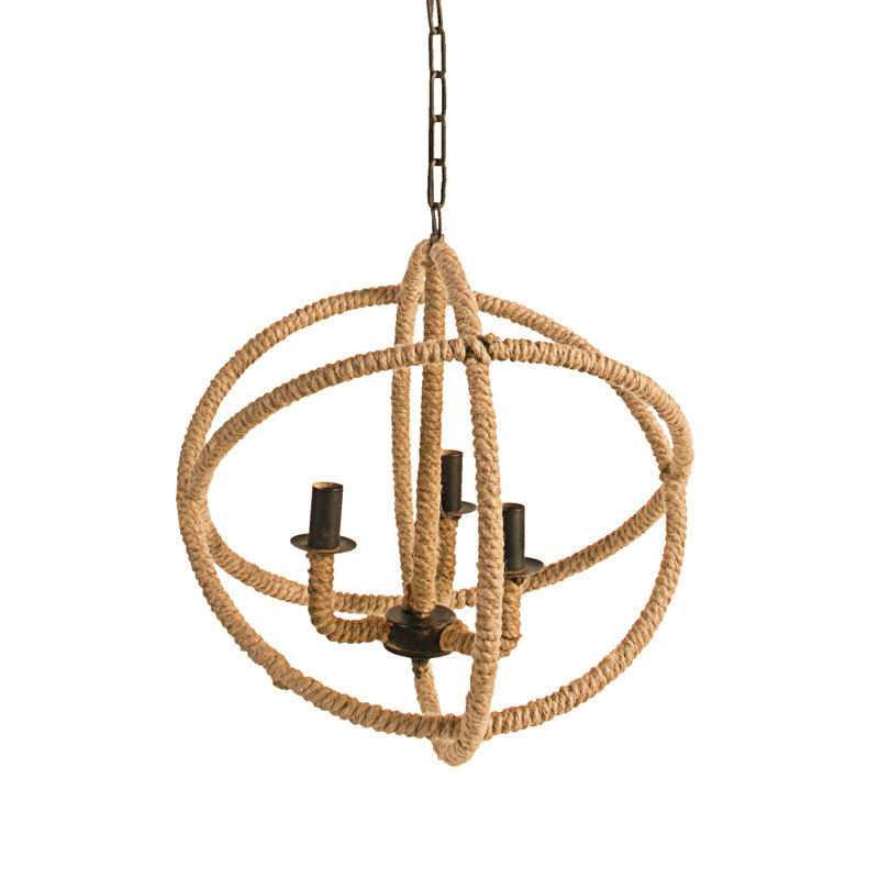 Lustre cordé 3 lumières D19,2x20,7 "Cade
