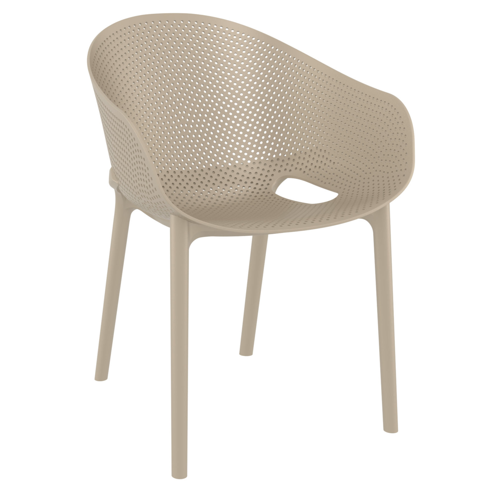 Farrah 24" Patio Bistro Set, Taupe