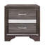 Glamour deux-tons finition table de chevet cachée bijoux tiroir poli chrome meubles de chambre à coucher-1390238413