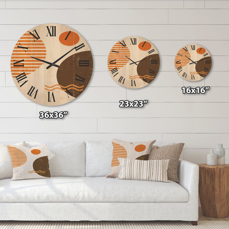 Horloge murale abstraite, Très grand
