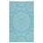 Outdoor Waterproof Rug Carpet 9x18 Reversible Patio Plastic Rug, Outside Indoor Outdoor RV Camping Vintage Area Rug for Patio Deck Balcony Picnic Beach Outdoor Decor, Blue/White