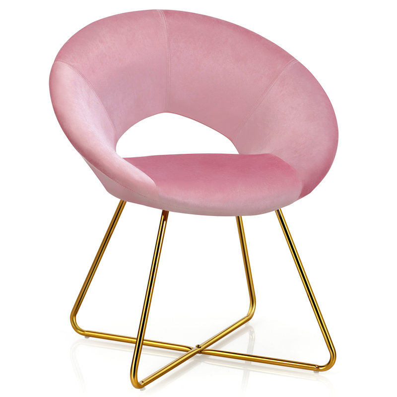 Cassian 46cm H Velvet Upholstered Side Chair