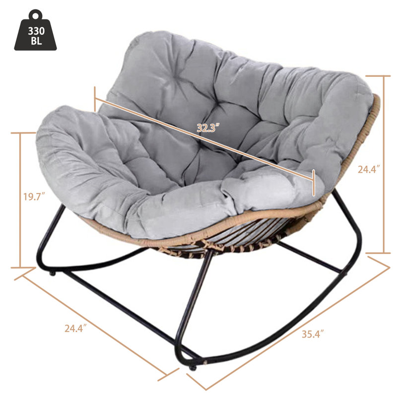 Chaise berçante intérieure / extérieure