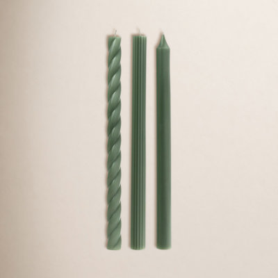 ILLUME Beautifully Done Unscented Assorted Candle Tapers 3-Pack