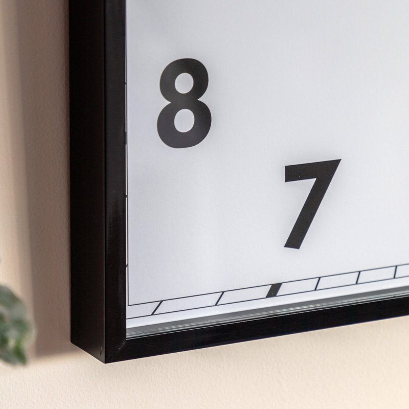 Buxton Wall Clock 50cm, Black