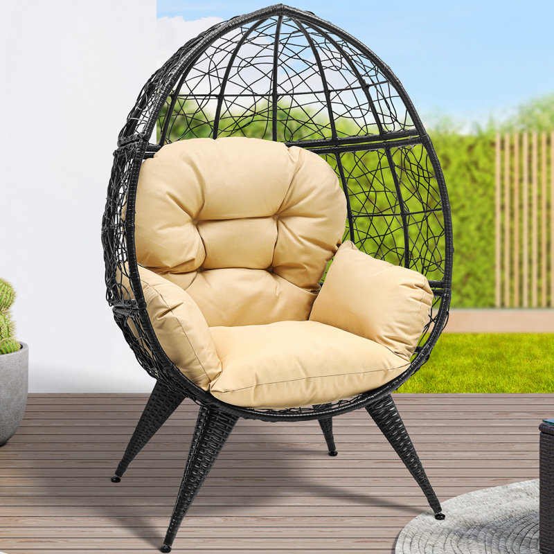 Chaise en forme d'œuf, Noir