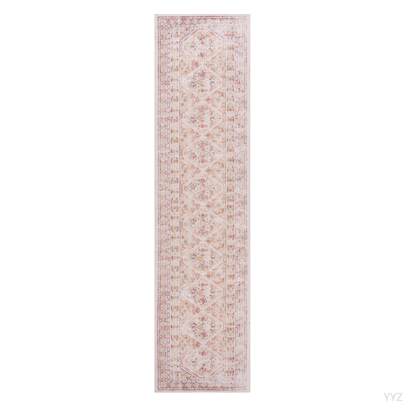 Tapis de couloir beige lavable 2 pi 6 po x 10 pi LOOM & LUXE Beige, 2 pi 6 po x 10 pi)