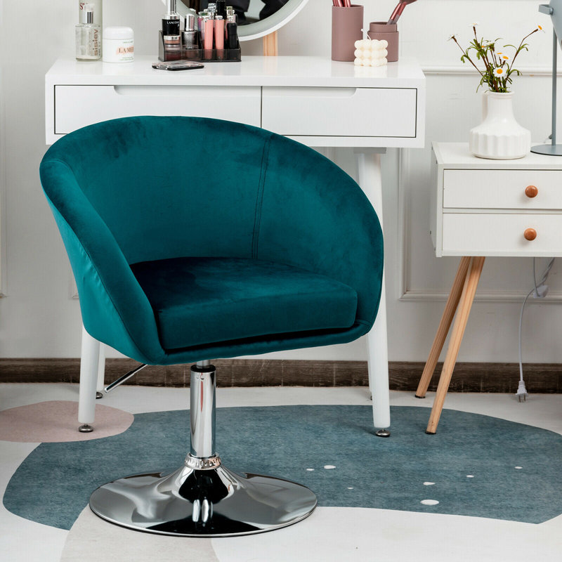 Tabouret de bar pivotant rembourré, Vert