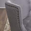 Fauteuil d'appoint en tissu brocart gris Haut, 28,96 de large, 28,66 de profondeur, 24,87 lb chenille