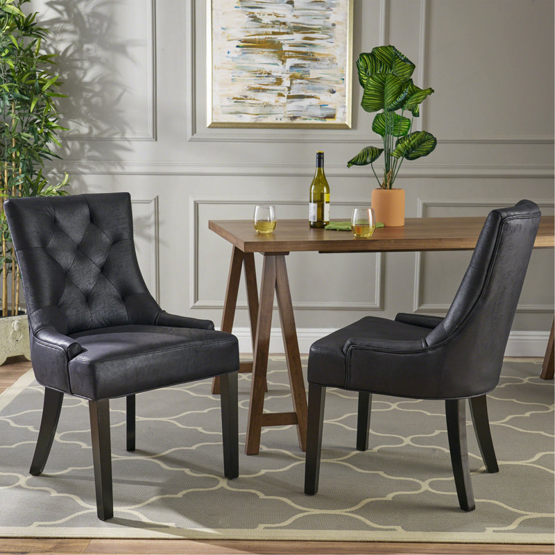 Chaise de salle à manger Cheney, Noir