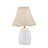 Prairie 18" Table Lamp with Rattan Shade, White