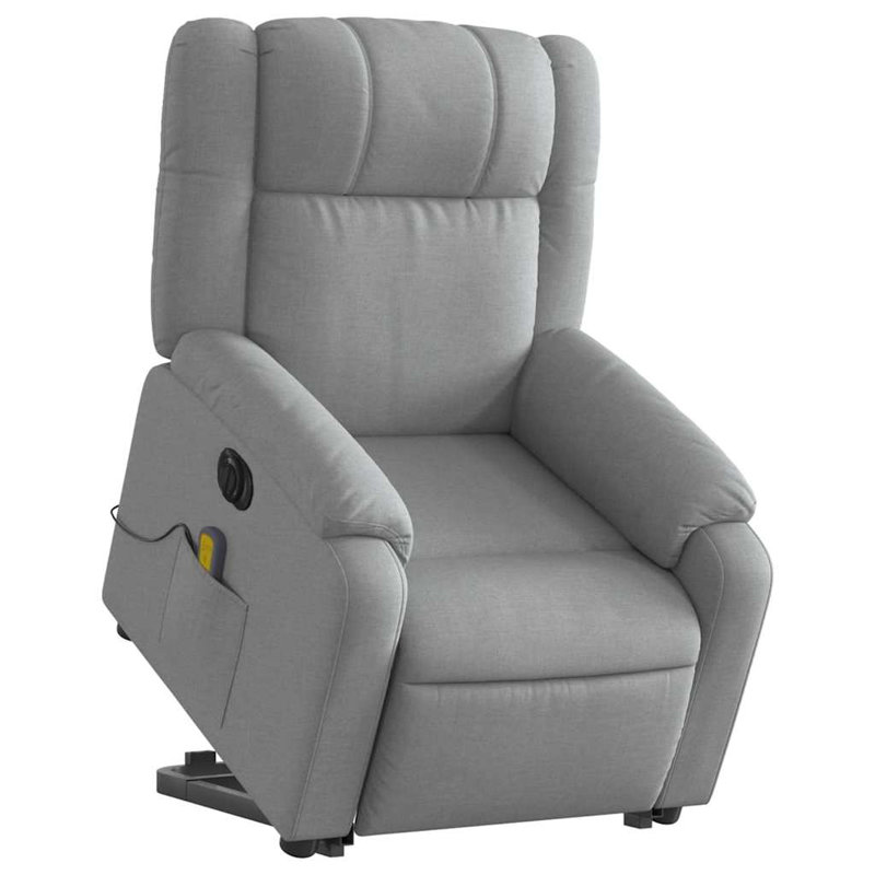 Fauteuil de massage, Électrique, Polyester noir