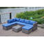 Ensemble de conversation avec coussins 8 pièces Nork Patio Furniture-1920189977-1920189976