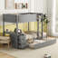 Lit superposé avec lit gigogne, rangement et bureau-477781469-477781468