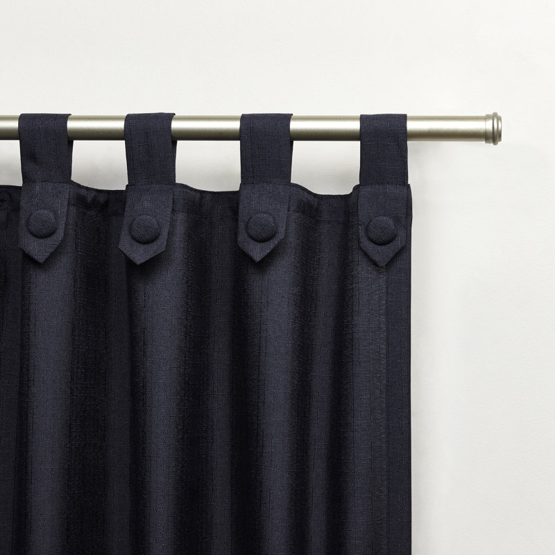 Jianyu Polyester Semi Sheer Curtain/Drape, 54" W x 84" L, Blue