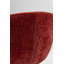 Sculptural Swivel Accent Chair In Luxe Crimson Chenille