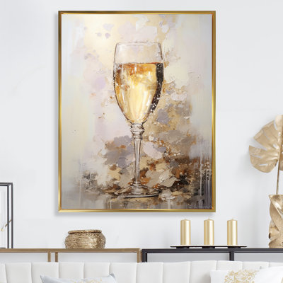Vin, art mural sur verre de Champagne