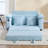 Extendable Sofas With Storage, 58 Inch Chenille Modern Sleeper For Home