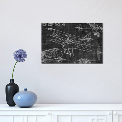 Vintage Aviation III by Edward Selkirk - Wrapped Canvas Print