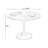 Nut-brown Round Solid Wood Dining table-2084600852