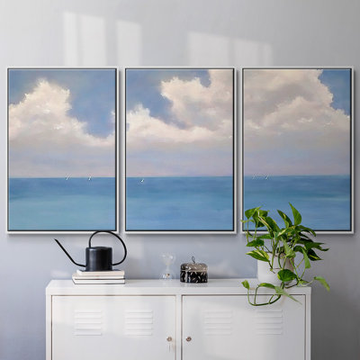 «Race Day II», reproduction sur toile 3 pièces