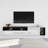 White With Black High Gloss TV Stand For 60 To 70 Inch Tvs With 2 Closed Storage Spaces, 1 Door And 1 Drawer