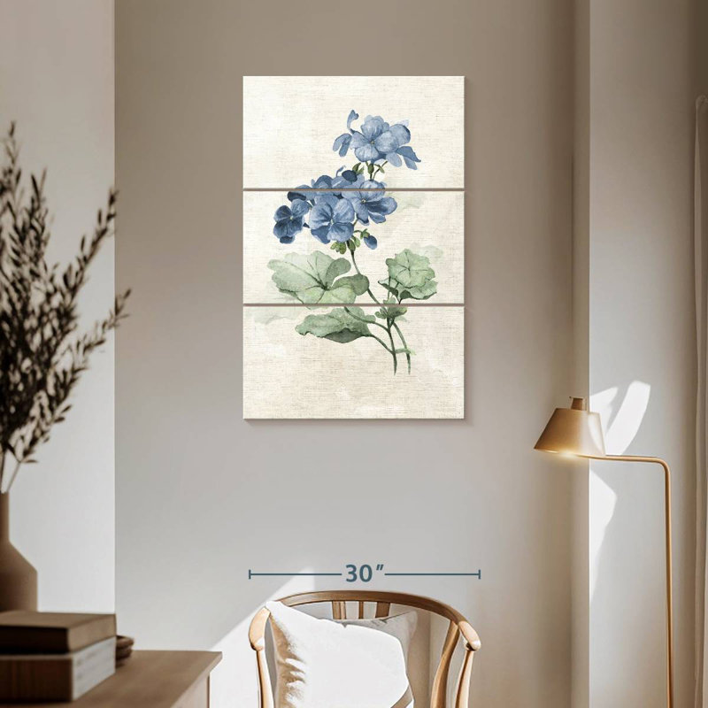 Harnek Farmhouse Periwinkle I, 57" H x 36" W