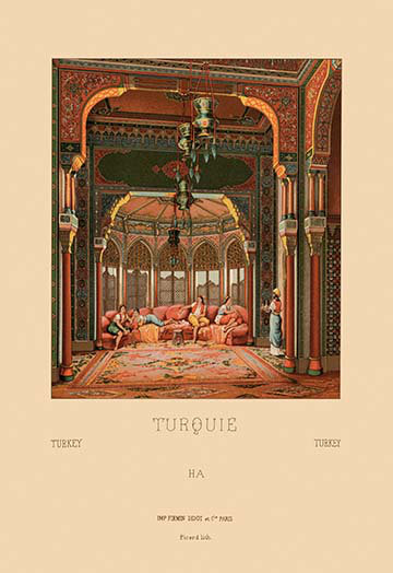 « turc interior » par auguste racinet, impression
