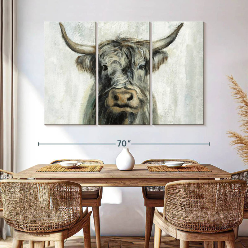 Highland Cow Horizontal, 42" H x 65" W