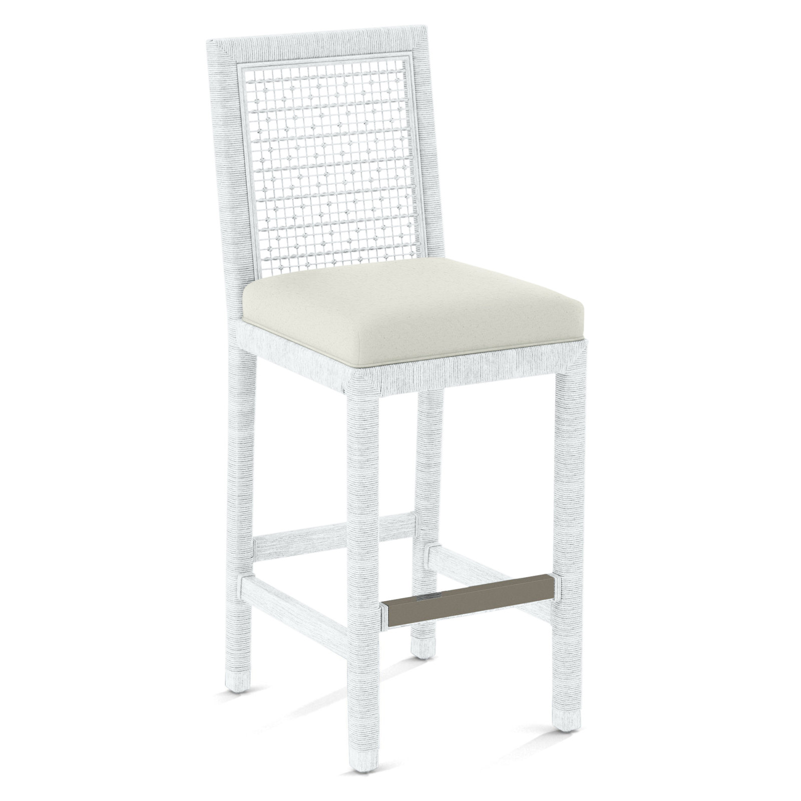 Soren 30" Bar Stool, Frost White, Elite Ivory