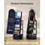 Armoire pour bijoux pivotante à 360 ° avec miroir lumineux RVB-549348249