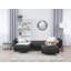 Finnegan 4 Seater Faux Leather Sofa Bed-1178368851-1178368862