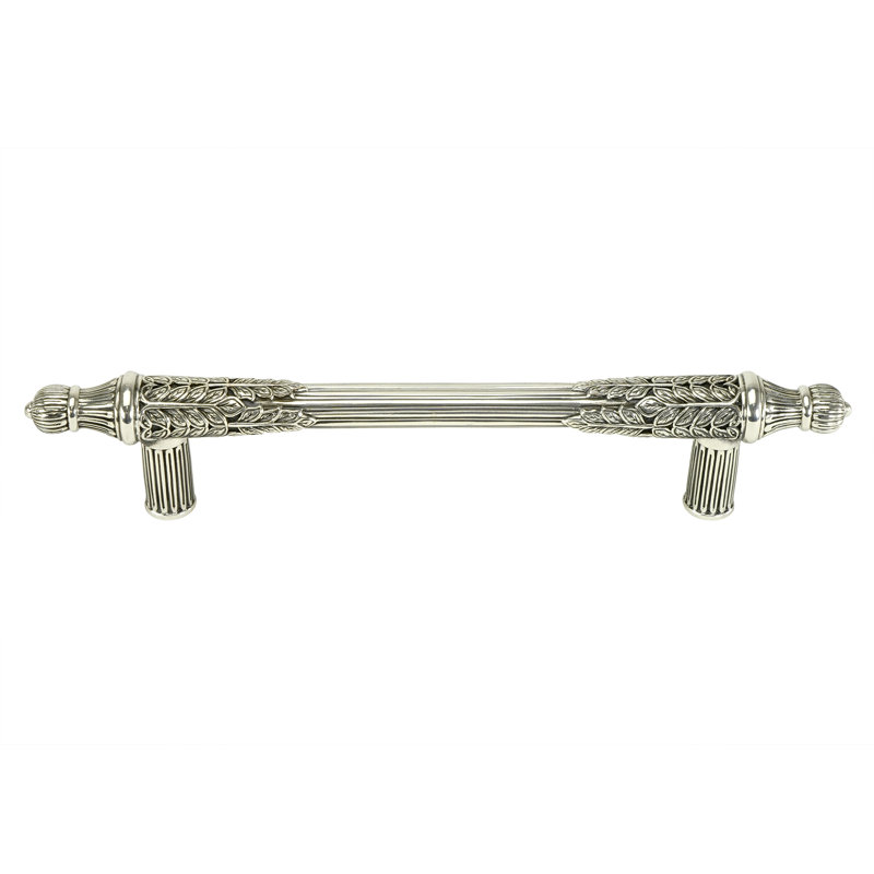 HAMPTON PULL 5” C TO C; FLORENTINE , Silver