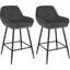 Chisato Upholstered Counter Stool with Metal Frame-1032547198-1032547199