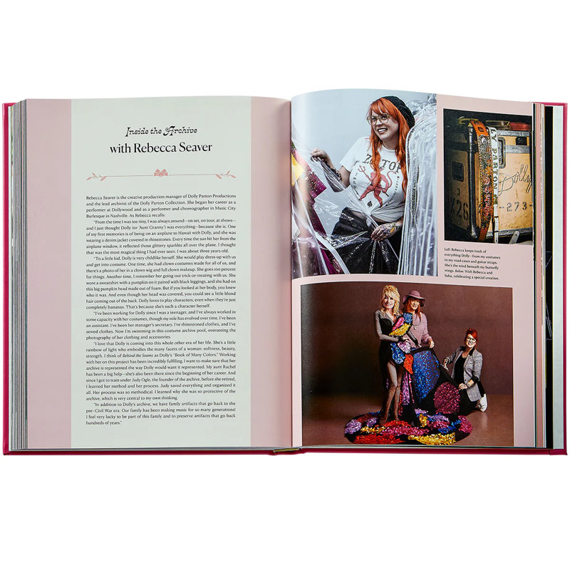 Dolly Parton Behind the Seams: My Life in Rhinestones Leather Bound Special Edition Coffee Table Book