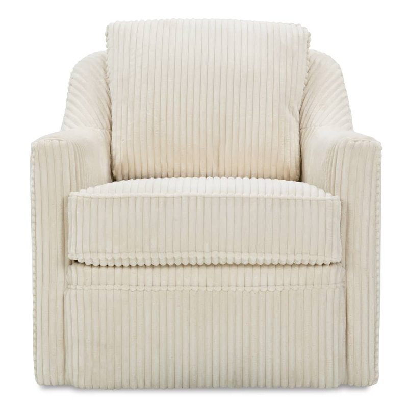 Hollins Swivel Chair, Natural Corduroy 