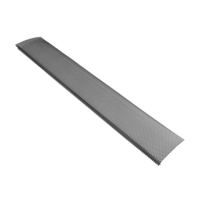 Protège-gouttière, écran de gouttière en acier thermolaqué de 6 po, longueur robuste de 75 pi, épaisseur de 0,04 po, protège-feuilles pour débris et feuilles, installation facile, convient aux systèmes standard de 6 po, noir