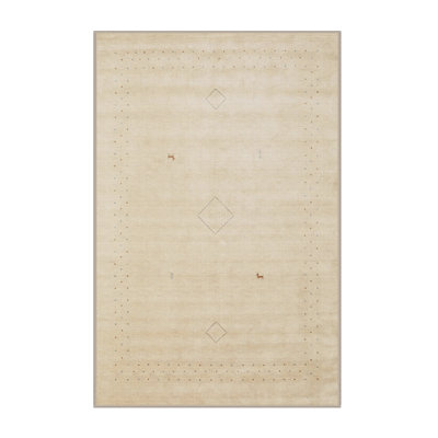 Tapis abstrait crème