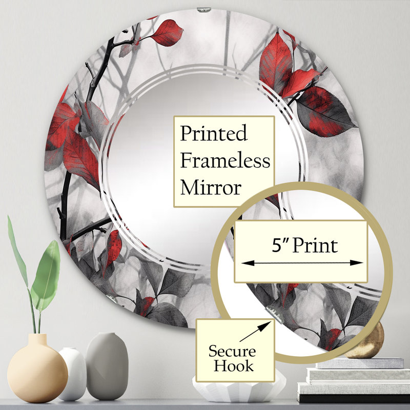 Miroir mural Wendee, 24 po x 24 po