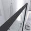 50 à 54 po X P 70 po Porte de douche coulissante double H, verre trempé 1/4 po avec finition noir mat-126488460