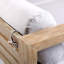 Méridienne d'extérieur en bois d'eucalyptus