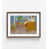 Cadre photo brun simple avec passe-partout