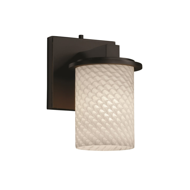 Applique murale à bras 1 lumière bronze foncé Cleon