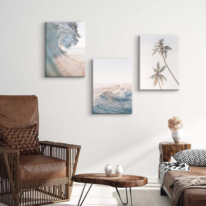 3 Piece Wrapped Canvas Wall Art