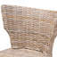 Tabouret de comptoir moderne bohémien gris Kubu Rattan